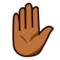 Raised Hand - Medium Black emoji on Emojidex